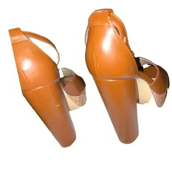 Nicole Miller Leather Platform Block Heel - Picture 15 of 15